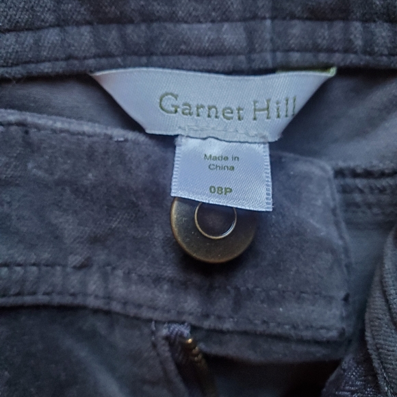 Bundle Of 2 Garnet Hill Slim Velvet Pants  8P - Picture 6 of 7